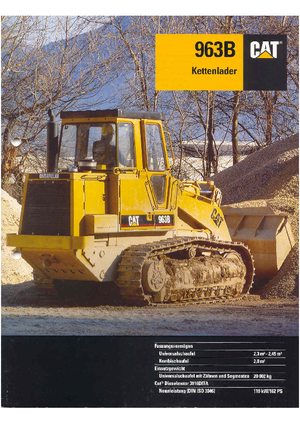 Rupsladers Caterpillar 963 B