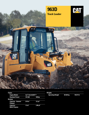 Rupsladers Caterpillar 963D