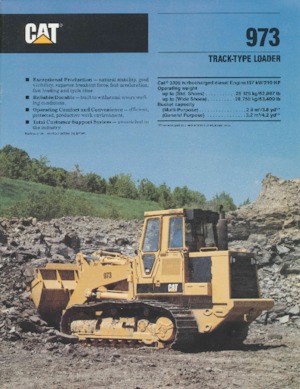 Rupsladers Caterpillar 973