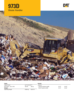 Rupsladers Caterpillar 973D