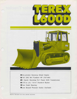 Rupsladers Terex L600D