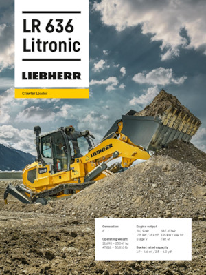 Rupsladers Liebherr LR 636 Litronic