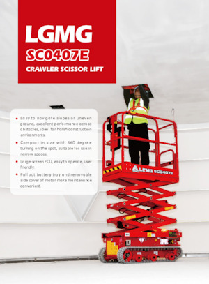 Schaarliften op rupsen LGMG  SC1532E