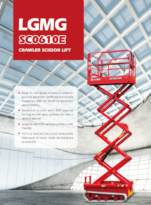 Schaarliften op rupsen LGMG  SC0610E