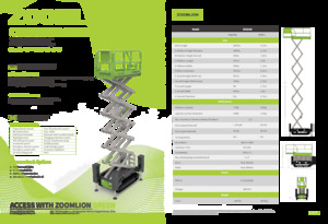 Schaarliften op rupsen Zoomlion ZS1216C