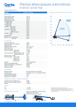 Telescoophoogwerkers op rupsbanden Genie S-65 TraX