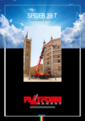 Telescoophoogwerkers op rupsbanden Platform Basket SPIDER 39 T