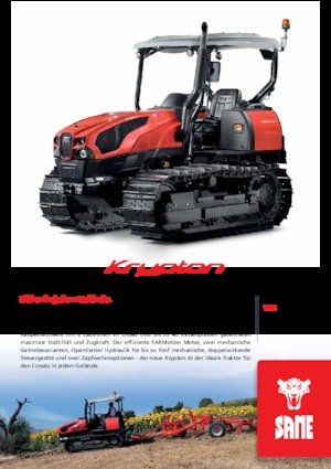 Tractors met rubberwielen SAME Krypton 115 