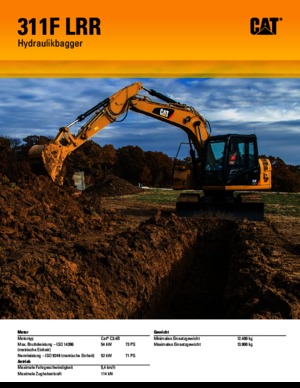 Rupsgraafmachines Caterpillar 311F L RR