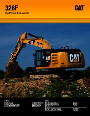 Rupsgraafmachines Caterpillar 326F L