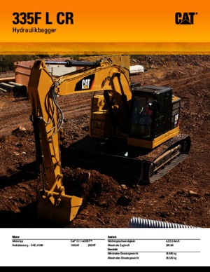 Rupsgraafmachines Caterpillar 335F L 