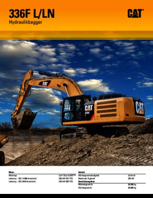 Rupsgraafmachines Caterpillar 336F L
