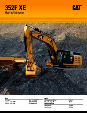 Rupsgraafmachines Caterpillar 352F L XE