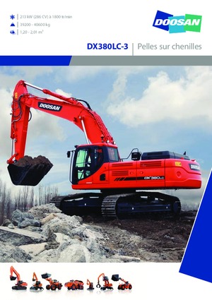 Rupsgraafmachines Doosan DX380LC-3