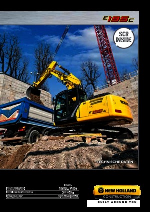 Rupsgraafmachines New Holland E 195 LC