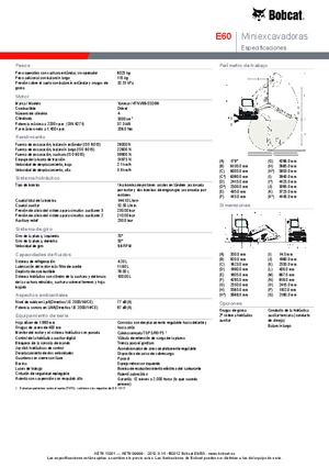 Rupsgraafmachines Bobcat E 60
