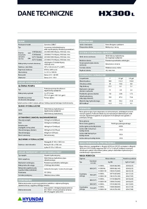 Rupsgraafmachines Hyundai HX300L