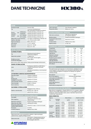 Rupsgraafmachines Hyundai HX380L