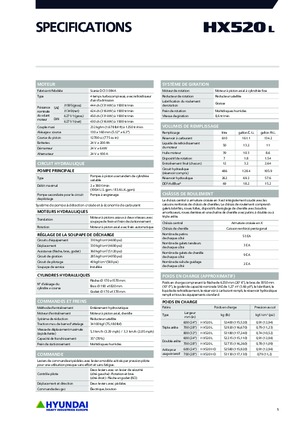 Rupsgraafmachines Hyundai HX520L