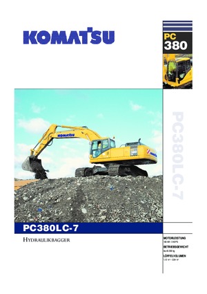 Rupsgraafmachines Komatsu PC380LC-7 active