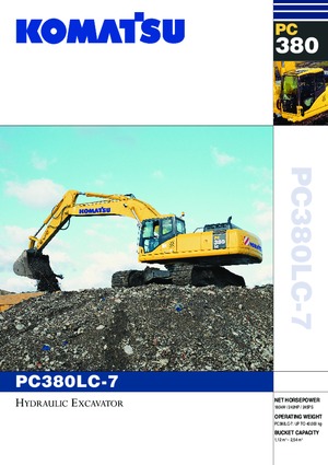 Rupsgraafmachines Komatsu PC380LC-7 active