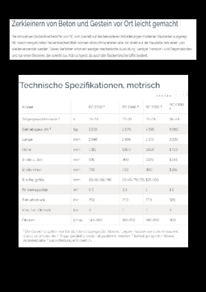 Brekershovel voor hydraulische graafmachines Epiroc BC 2500 