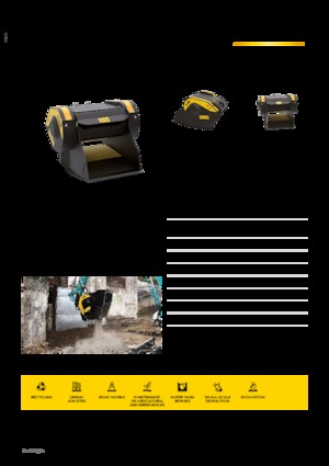 Brekershovel voor hydraulische graafmachines MB Crusher MB-C50 S4