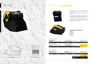 Brekershovel voor hydraulische graafmachines MB Crusher BF70.2 S4