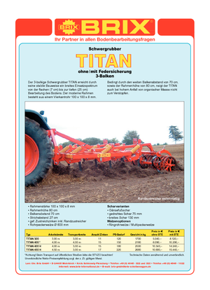 Cultivatoren Brix Titan 400 A