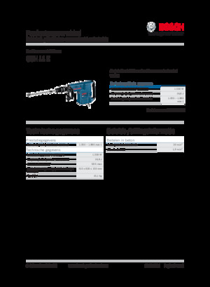 Sloophamers & Breekhamers Bosch GSH 11 E
