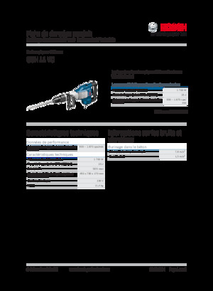 Sloophamers & Breekhamers Bosch GSH 11 VC