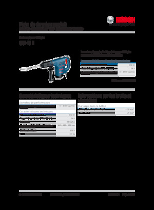 Sloophamers & Breekhamers Bosch GSH 3 E