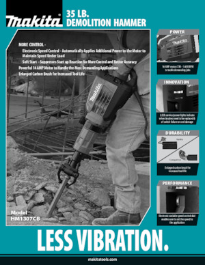 Sloophamers & Breekhamers Makita HM1307CB