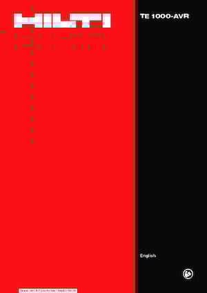 Sloophamers & Breekhamers Hilti TE 1000-AVR