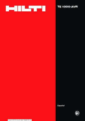 Sloophamers & Breekhamers Hilti TE 1000-AVR