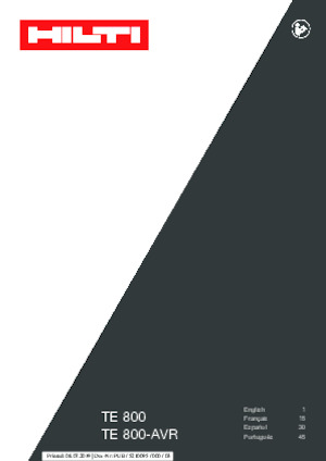 Sloophamers & Breekhamers Hilti TE 800-AVR