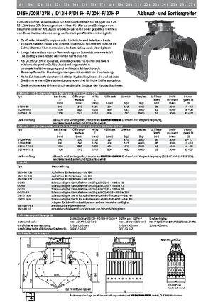 Sloopsorteergrijpers Kinshofer D 27 H-P 115