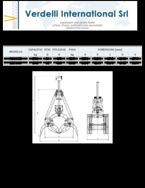 Sloopsorteergrijpers Verdelli F.M. 1600