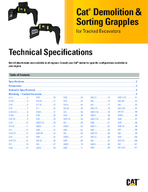 Sloopsorteergrijpers Caterpillar G318