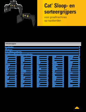 Sloopsorteergrijpers Caterpillar G318