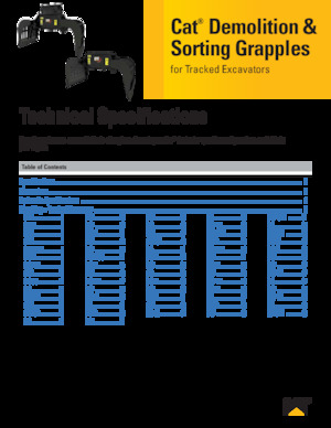 Sloopsorteergrijpers Caterpillar G318-WH