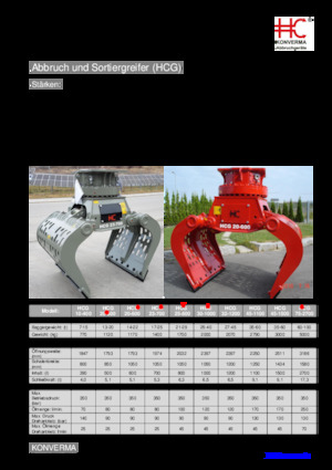 Sloopsorteergrijpers Konverma HCG 10-400