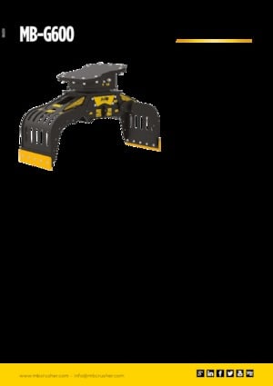 Sloopsorteergrijpers MB Crusher MB-G600