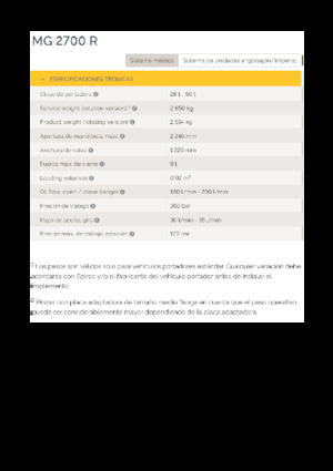 Sloopsorteergrijpers Epiroc MG 2700 R