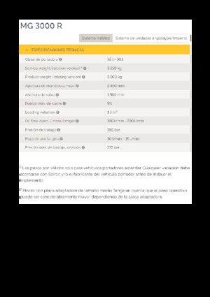 Sloopsorteergrijpers Epiroc MG 3000 R