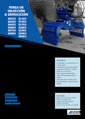 Sloopsorteergrijpers Arden S2002