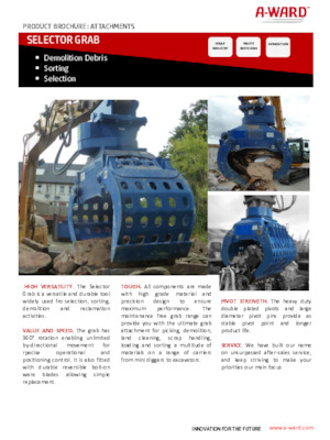 Sloopsorteergrijpers A-Ward S200