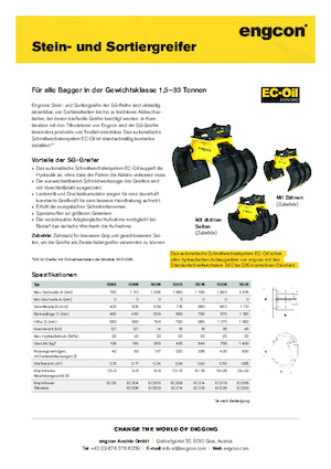 Sloopsorteergrijpers engcon SG06