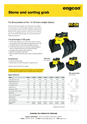 Sloopsorteergrijpers engcon SG06