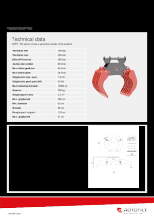 Sloopsorteergrijpers Rototilt® SOG80